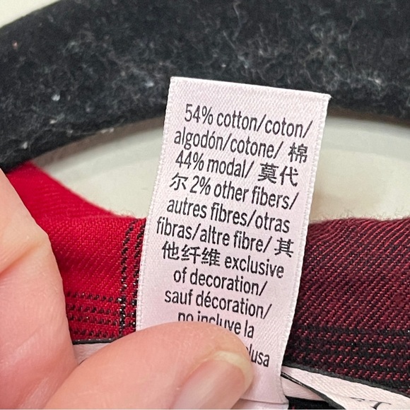 VICTORIA’S SECRET Buffalo Plaid Short-Sleeve Flannel Button Down, XXL - Picture 10 of 11